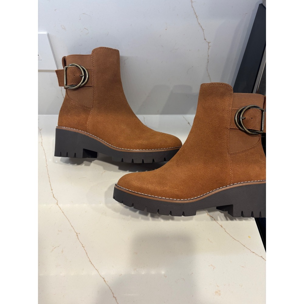 NEW Blondo 6.5 Dakota Waterproof Ankle Boot Women Cognac - Picture 10 of 12